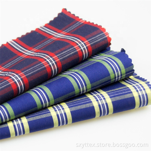 Colorful Yarn Dyed 100%Cotton Plaid Fabric For Dress